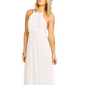 SHOW ME YOUR MUMU Amanda Open Back Blouson Gown L